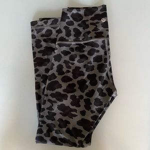 Lululemon high times pant in cheetah print, size 6